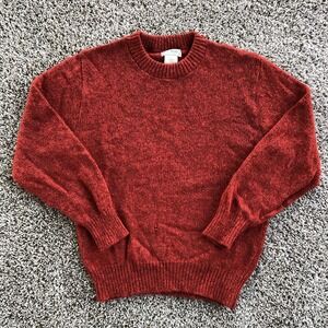 Vintage L.L. Bean Wool Blend Crewneck Pullover Sweater Womens L Made In USA READ